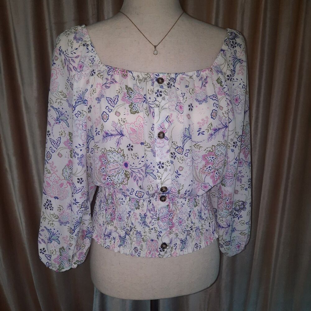 No Boundaries Peasant Top Sz XL